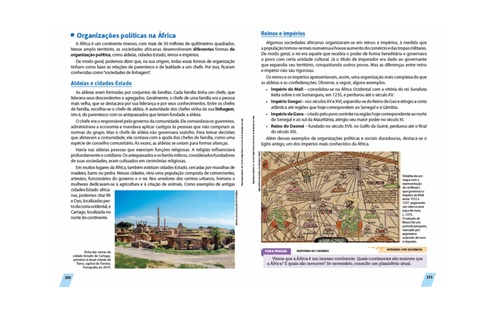 Conteúdo explicitado de forma sintética e com abordagem facilitadora
Com pouca interrupção no texto-base e com imagens grandes, propicia a compreensão do texto por estudantes de diferentes perfis.