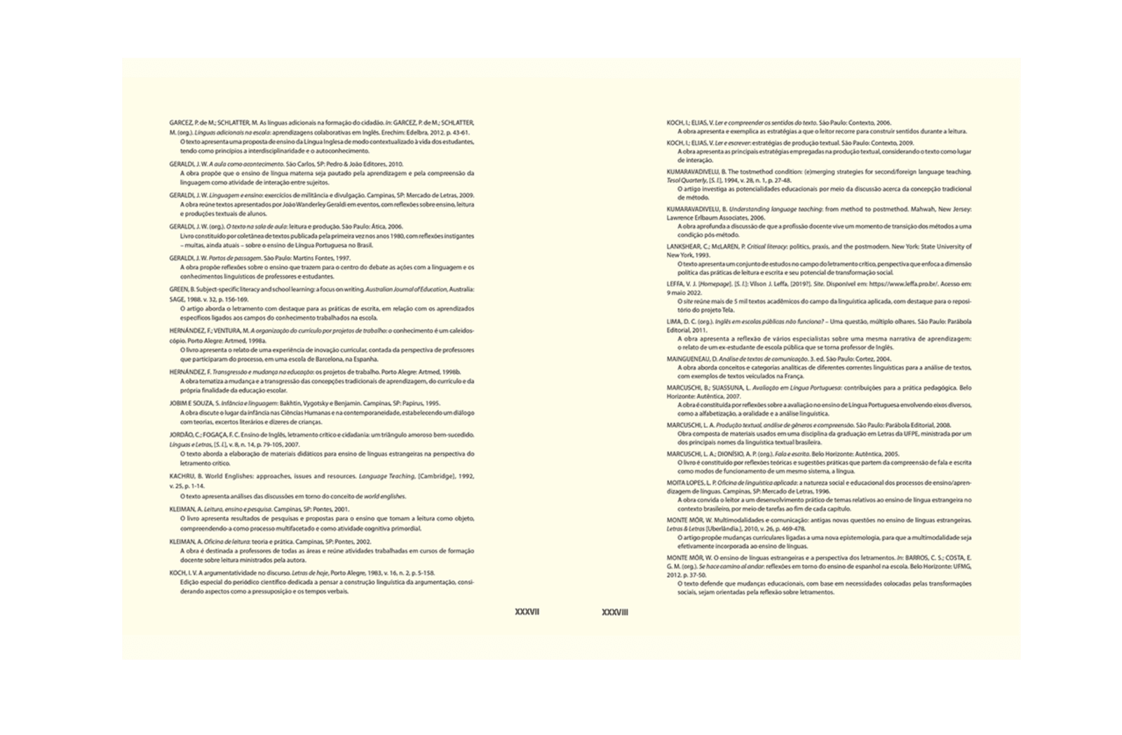 Gêneros, objetivos, competências e habilidades na coleção
Apresenta a distribuição desses elementos ao longo da obra no Manual do Professor em cada um dos volumes.